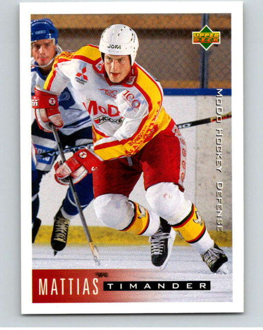 1995-96 Swedish Upper Deck #153 Mattias Timander V80254 Image 1