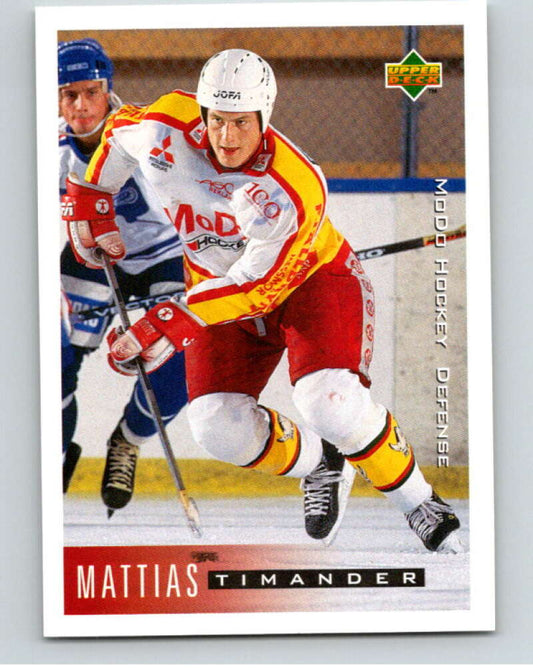 1995-96 Swedish Upper Deck #153 Mattias Timander V80255 Image 1