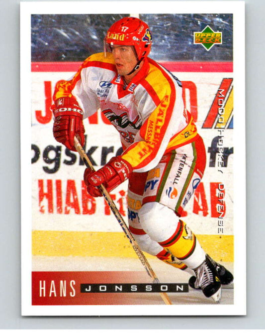 1995-96 Swedish Upper Deck #156 Hans Jonsson V80259 Image 1