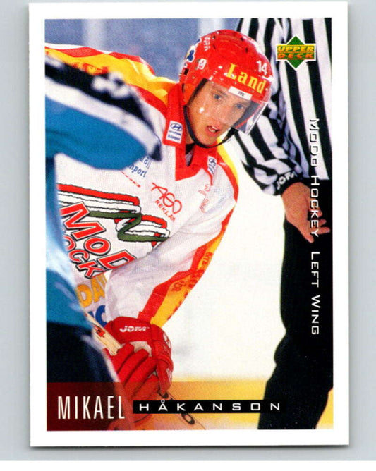 1995-96 Swedish Upper Deck #164 Mikael Hakanson V80273 Image 1