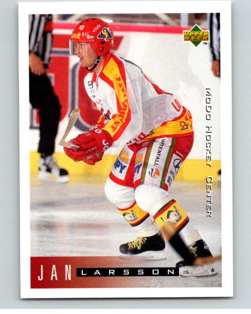 1995-96 Swedish Upper Deck #165 Jan Larsson V80275 Image 1