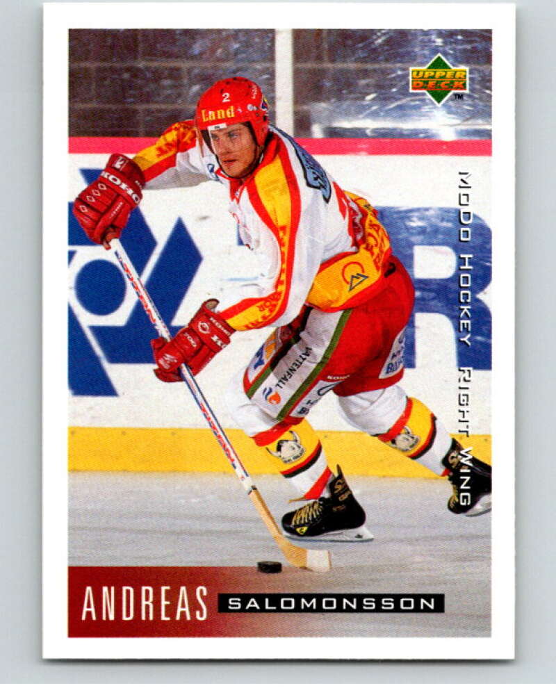 1995-96 Swedish Upper Deck #167 Andreas Salomonsson V80279 Image 1
