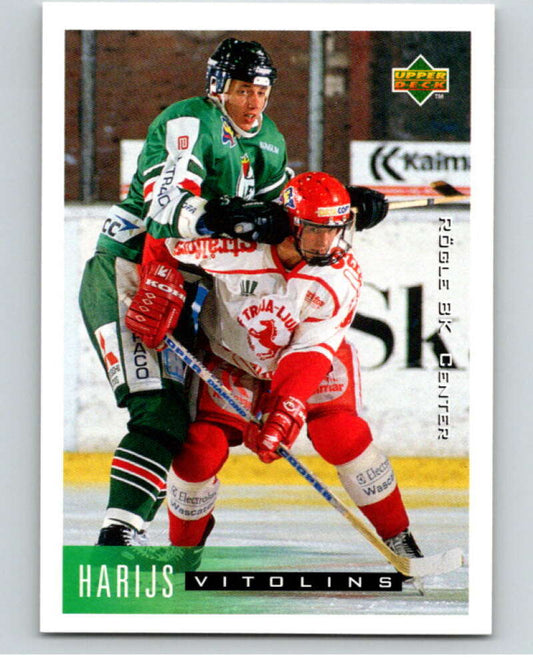 1995-96 Swedish Upper Deck #183 Harijs Vitolins V80307 Image 1