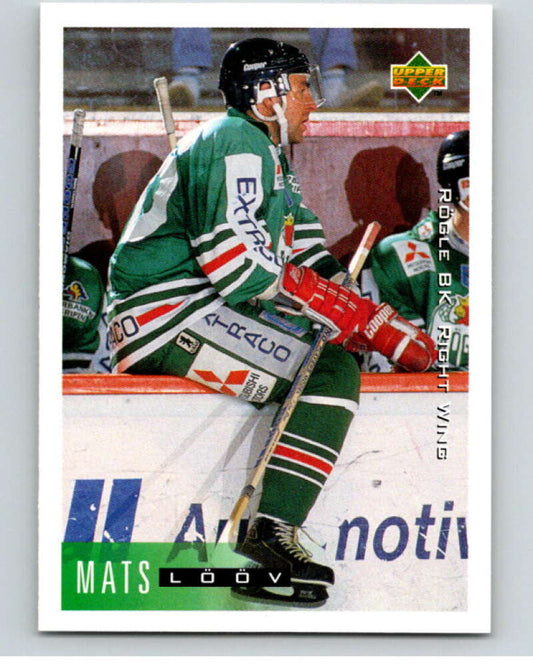 1995-96 Swedish Upper Deck #185 Mats Loov V80309 Image 1