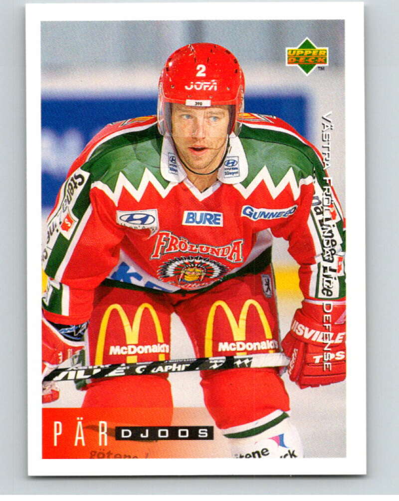 1995-96 Swedish Upper Deck #203 Par Djoos V80342 Image 1
