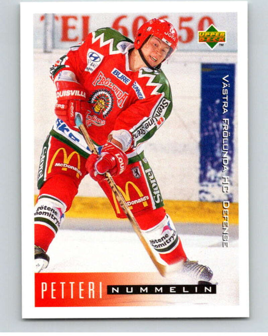 1995-96 Swedish Upper Deck #209 Petteri Nummelin V80349 Image 1