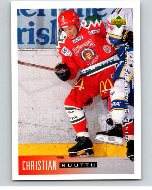 1995-96 Swedish Upper Deck #210 Christian Ruuttu V80351 Image 1