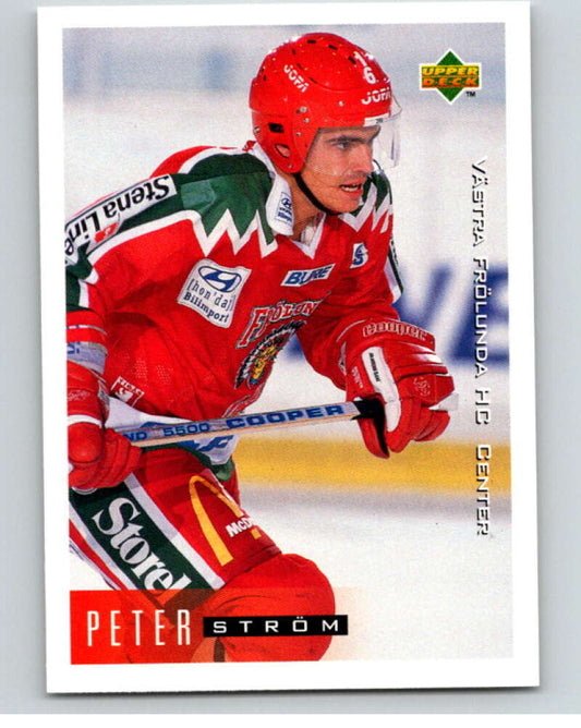 1995-96 Swedish Upper Deck #212 Peter Strom V80358 Image 1