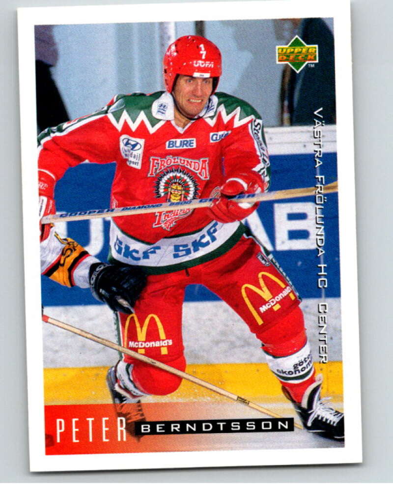 1995-96 Swedish Upper Deck #213 Peter Berndtsson V80359 Image 1
