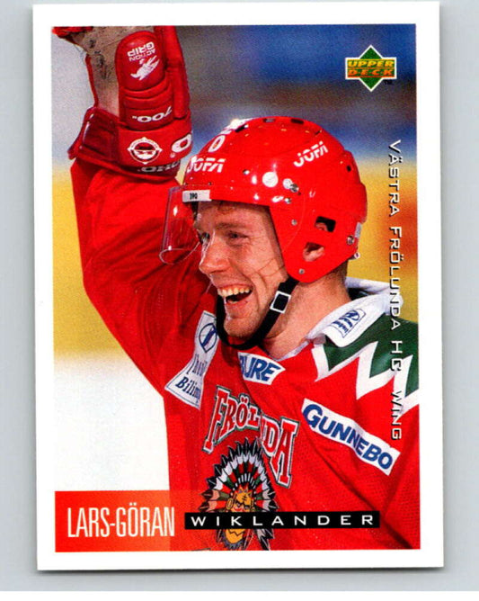 1995-96 Swedish Upper Deck #217 Lars-Goran Wiklander V80364 Image 1
