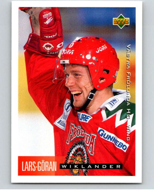 1995-96 Swedish Upper Deck #217 Lars-Goran Wiklander V80365 Image 1