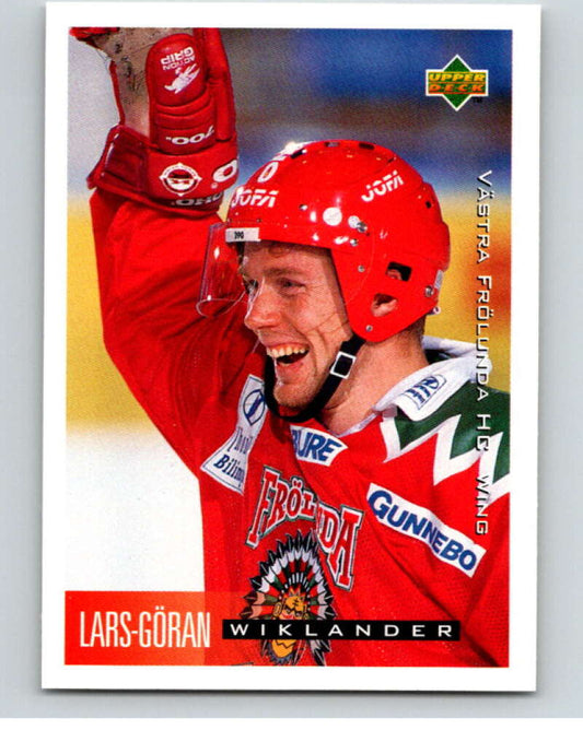 1995-96 Swedish Upper Deck #217 Lars-Goran Wiklander V80366 Image 1