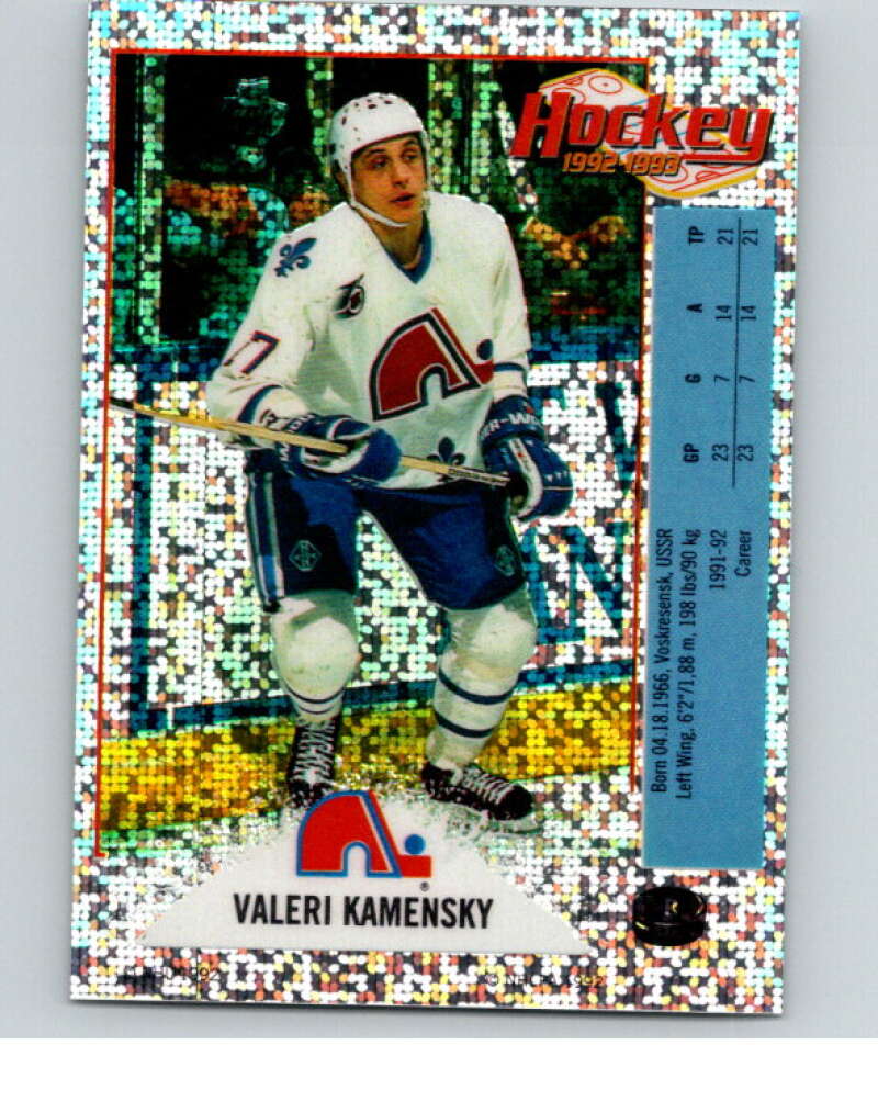 1992-93 Panini Stickers #R Valeri Kamensky Quebec Nordiques V80380 Image 1