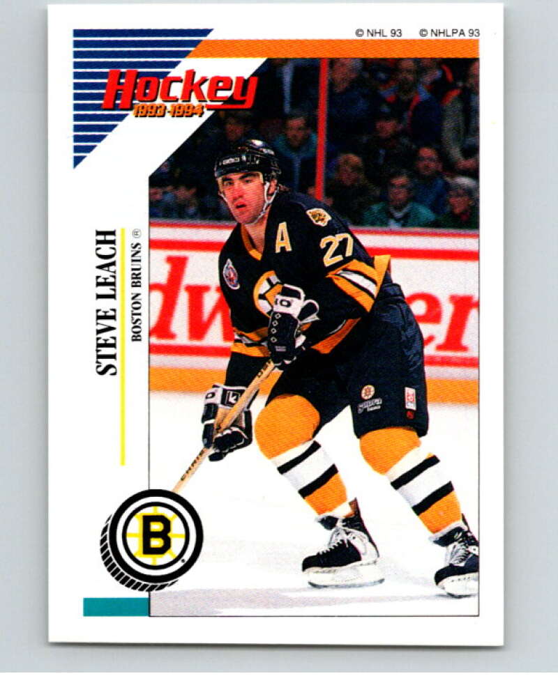 1993-94 Panini Stickers #5 Steve Leach Boston Bruins V80392 Image 1