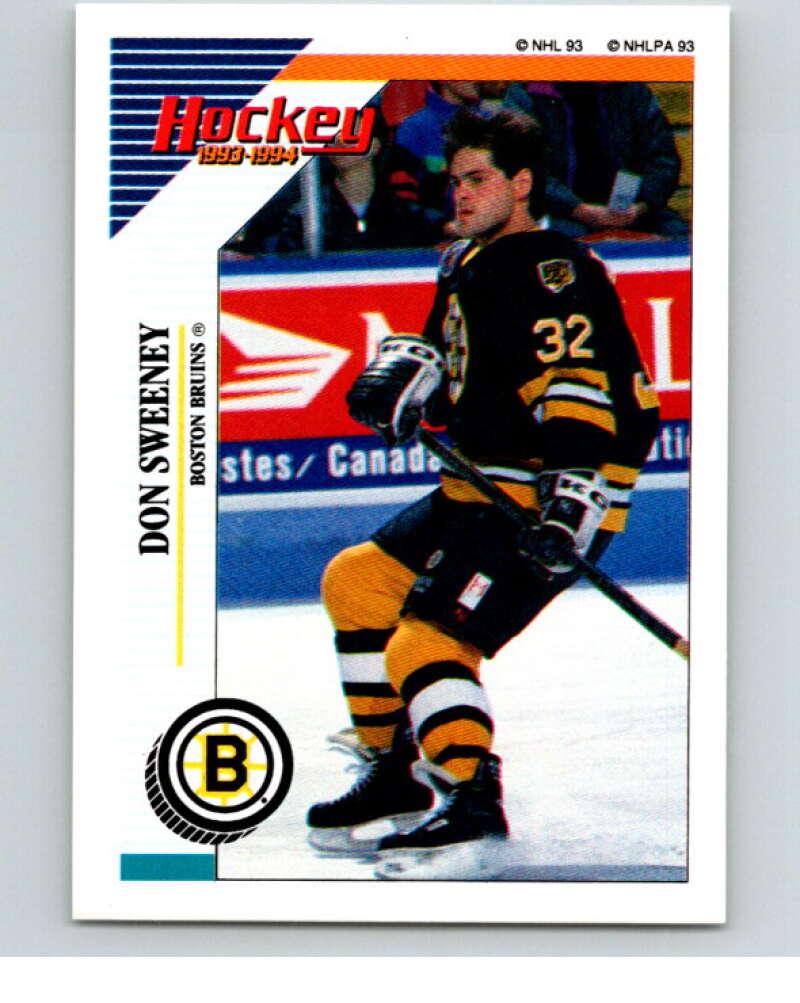 1993-94 Panini Stickers #11 Don Sweeney Boston Bruins V80404 Image 1