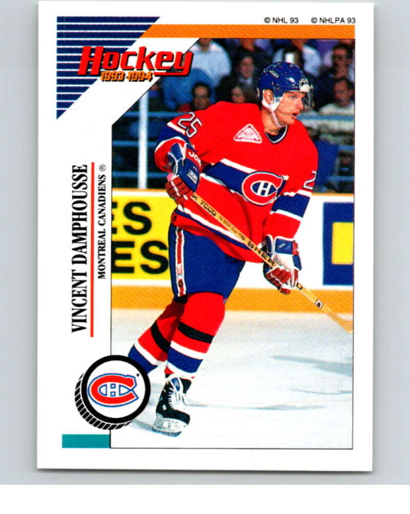1993-94 Panini Stickers #13 Vincent Damphousse Montreal Canadiens V80407 Image 1