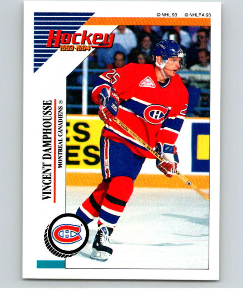 1993-94 Panini Stickers #13 Vincent Damphousse Montreal Canadiens V80408 Image 1