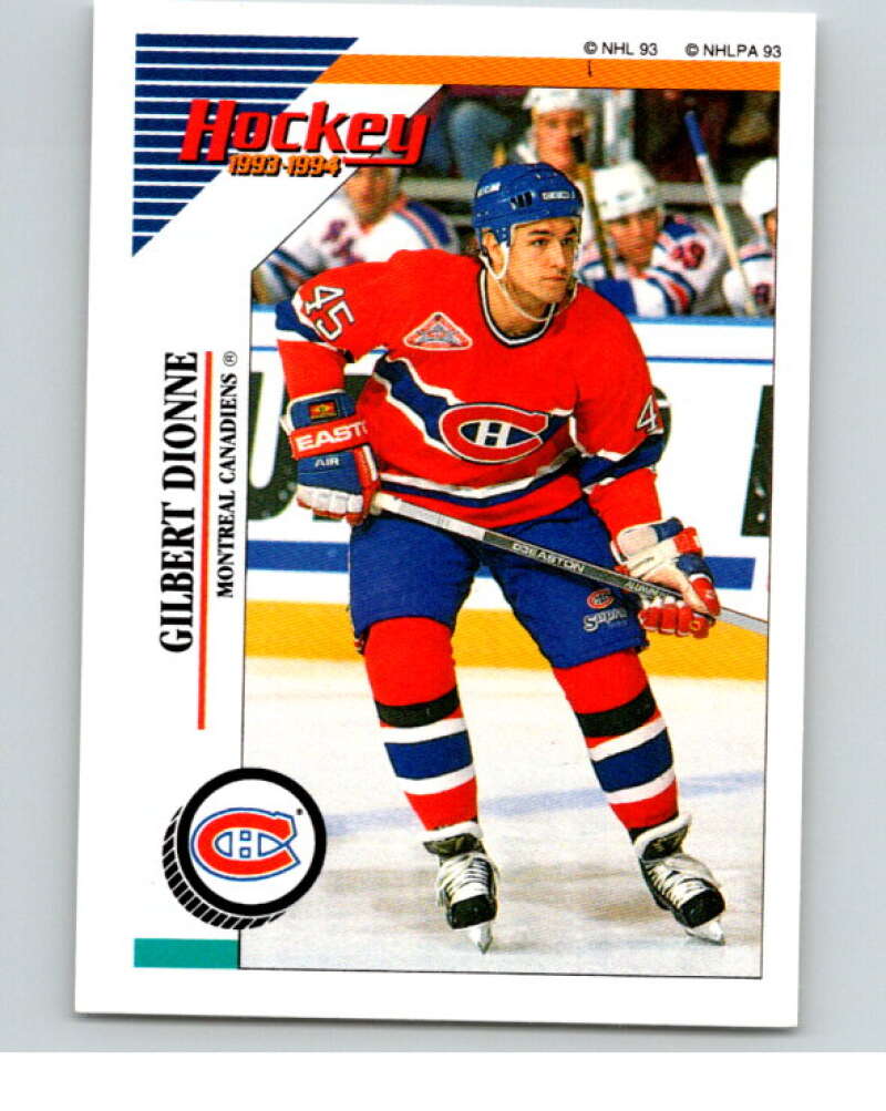 1993-94 Panini Stickers #18 Gilbert Dionne Montreal Canadiens V80419 Image 1