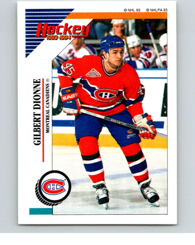 1993-94 Panini Stickers #18 Gilbert Dionne Montreal Canadiens V80420 Image 1