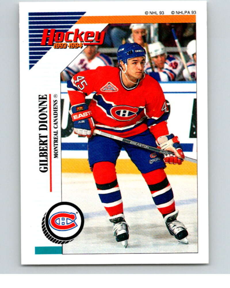 1993-94 Panini Stickers #18 Gilbert Dionne Montreal Canadiens V80421 Image 1
