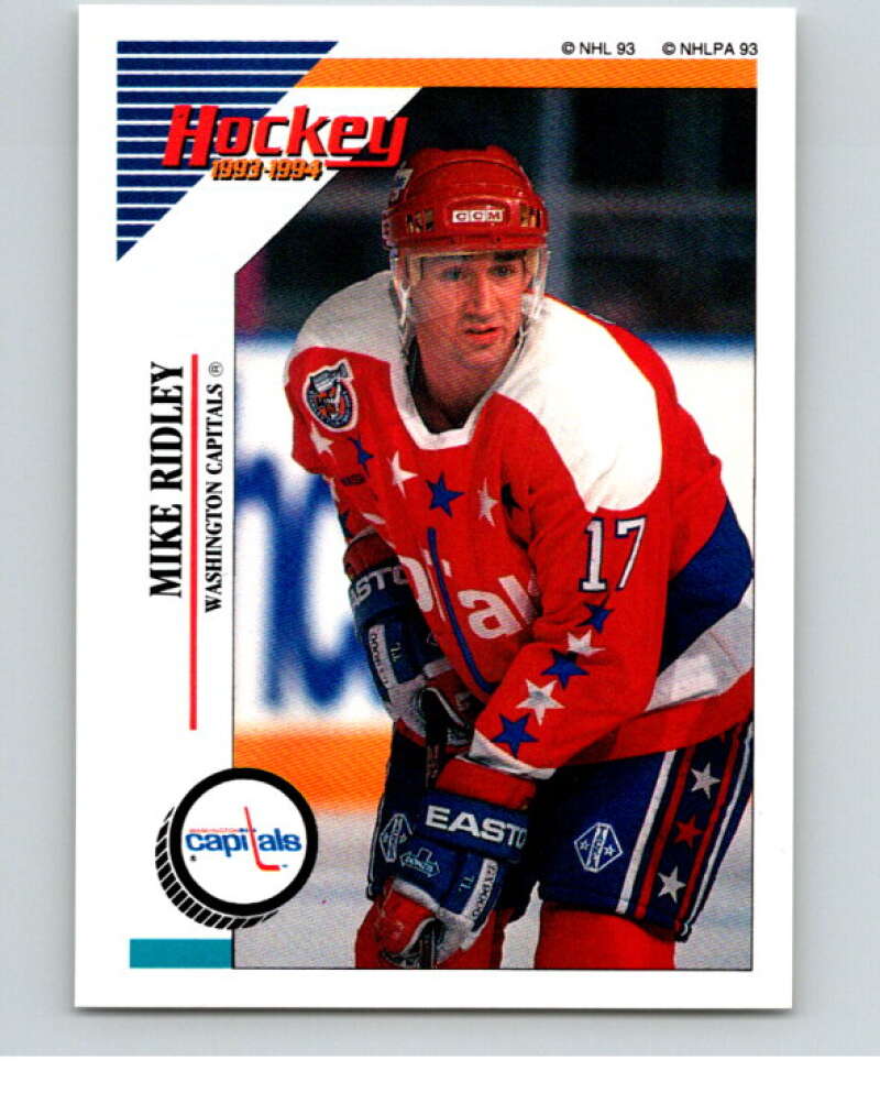 1993-94 Panini Stickers #25 Mike Ridley Washington Capitals V80431 Image 1