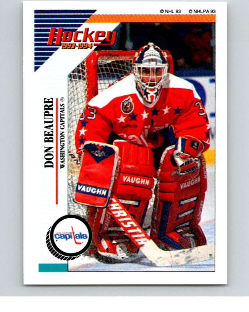 1993-94 Panini Stickers #33 Don Beaupre Washington Capitals V80441 Image 1