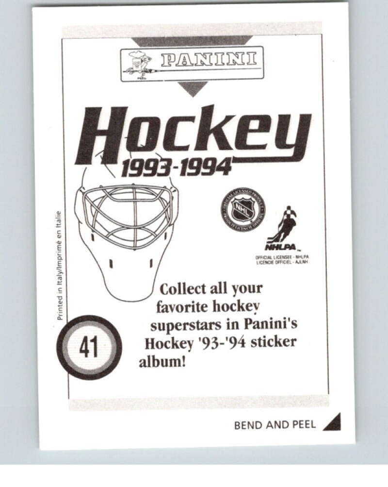 1993-94 Panini Stickers #41 Peter Stastny V80451 Image 2