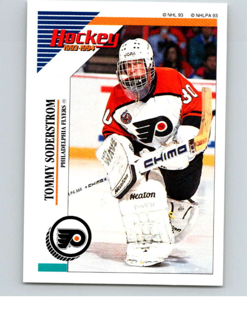 1993-94 Panini Stickers #55 Tommy Soderstrom Philadelphia Flyers V80464 Image 1