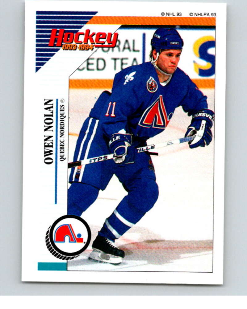 1993-94 Panini Stickers #70 Owen Nolan Quebec Nordiques V80484 Image 1