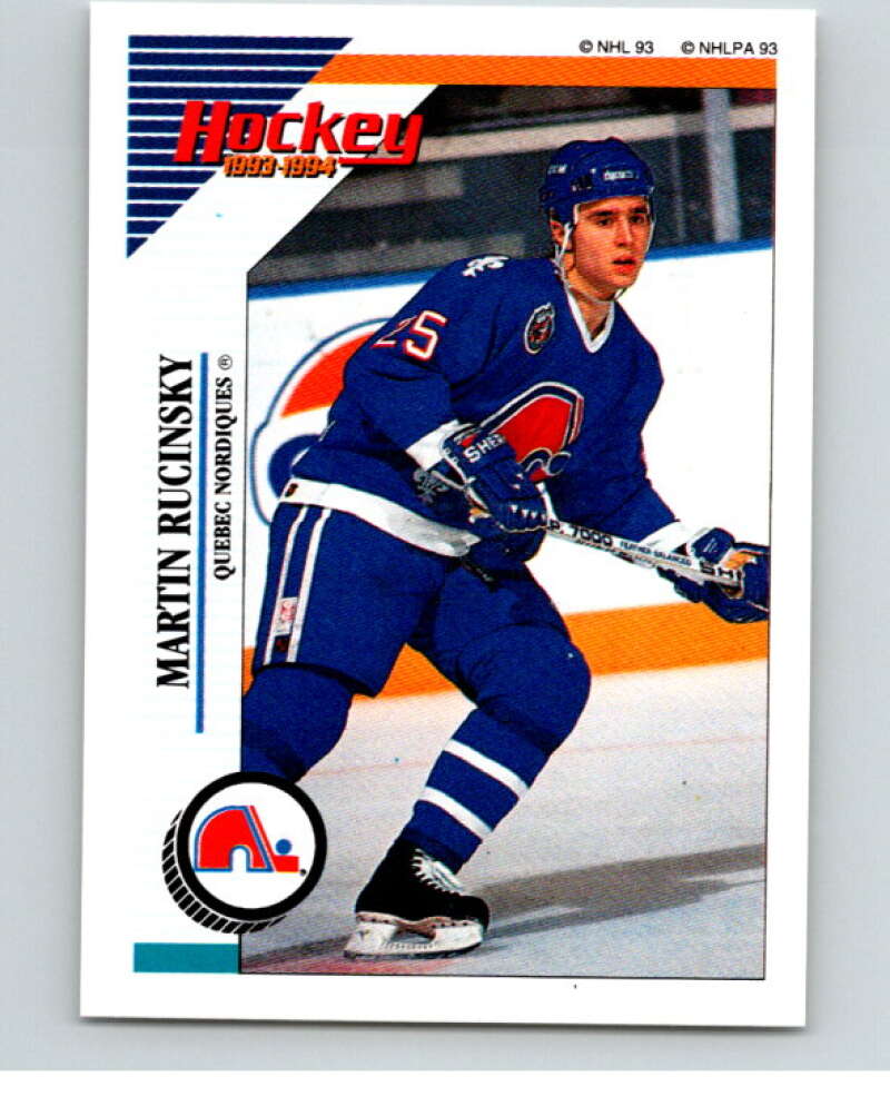 1993-94 Panini Stickers #74 Martin Rucinsky Quebec Nordiques V80495 Image 1