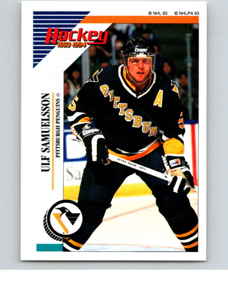 1993-94 Panini Stickers #87 Ulf Samuelsson Pittsburgh Penguins V80523 Image 1