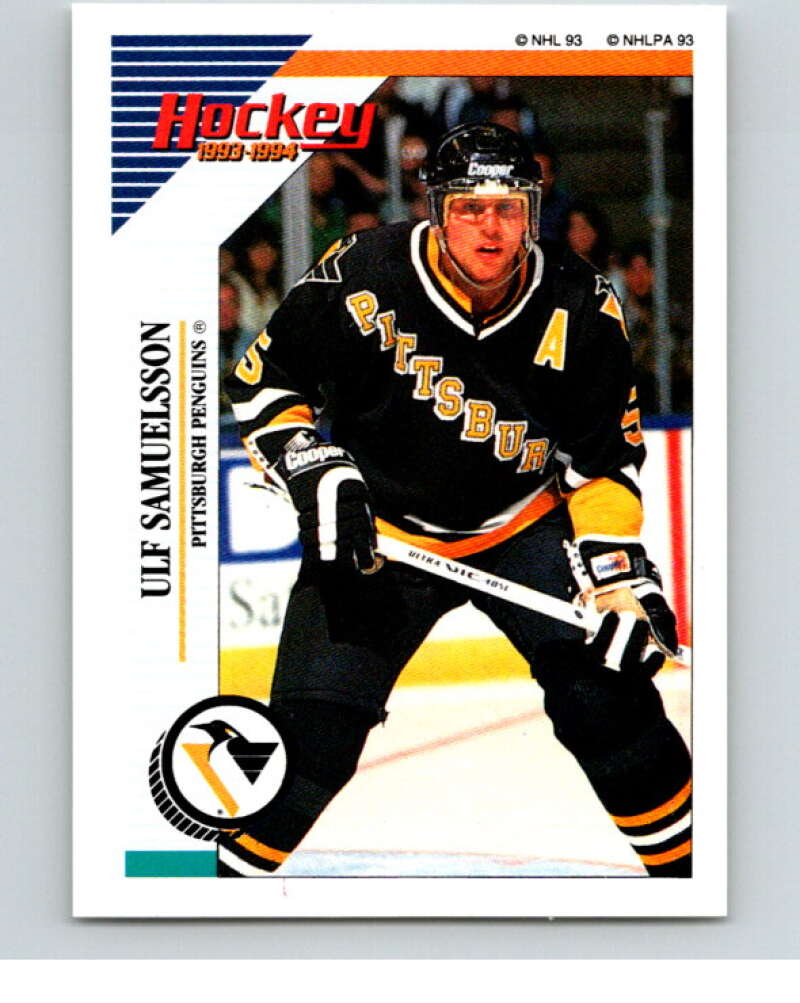 1993-94 Panini Stickers #87 Ulf Samuelsson Pittsburgh Penguins V80525 Image 1