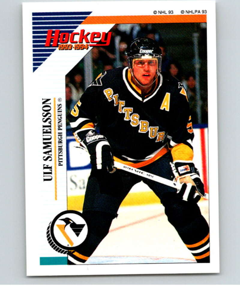 1993-94 Panini Stickers #87 Ulf Samuelsson Pittsburgh Penguins V80526 Image 1