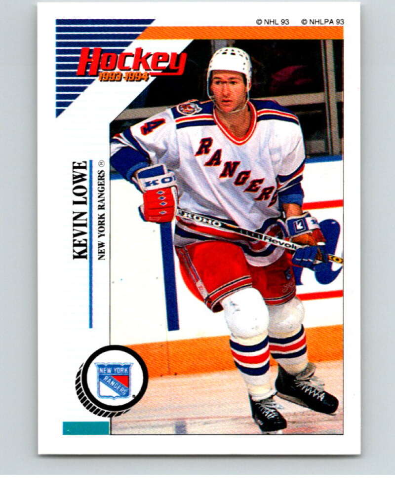1993-94 Panini Stickers #97 Kevin Lowe New York Rangers V80553 Image 1