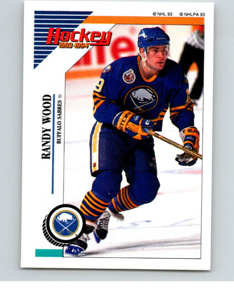 1993-94 Panini Stickers #105 Randy Wood Buffalo Sabres V80568 Image 1