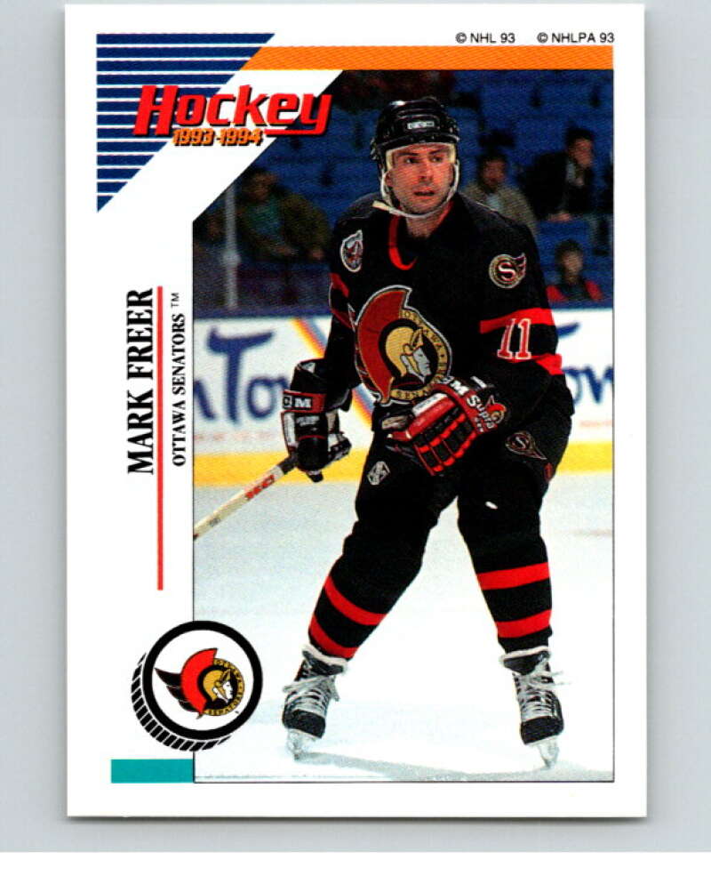 1993-94 Panini Stickers #118 Mark Freer Ottawa Senators V80584 Image 1