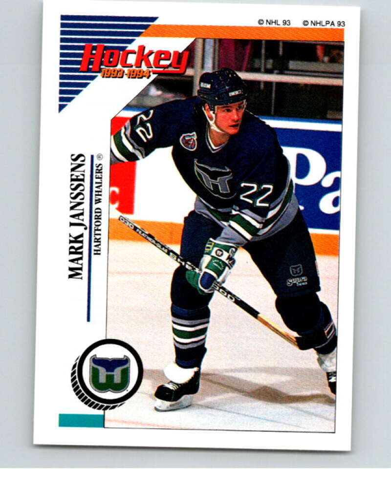 1993-94 Panini Stickers #127 Mark Janssens Hartford Whalers V80594 Image 1