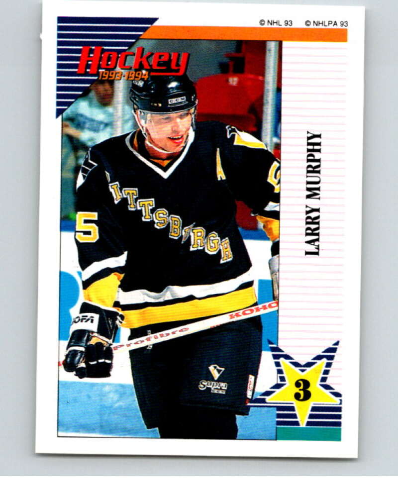 1993-94 Panini Stickers #135 Larry Murphy Pittsburgh Penguins V80608 Image 1