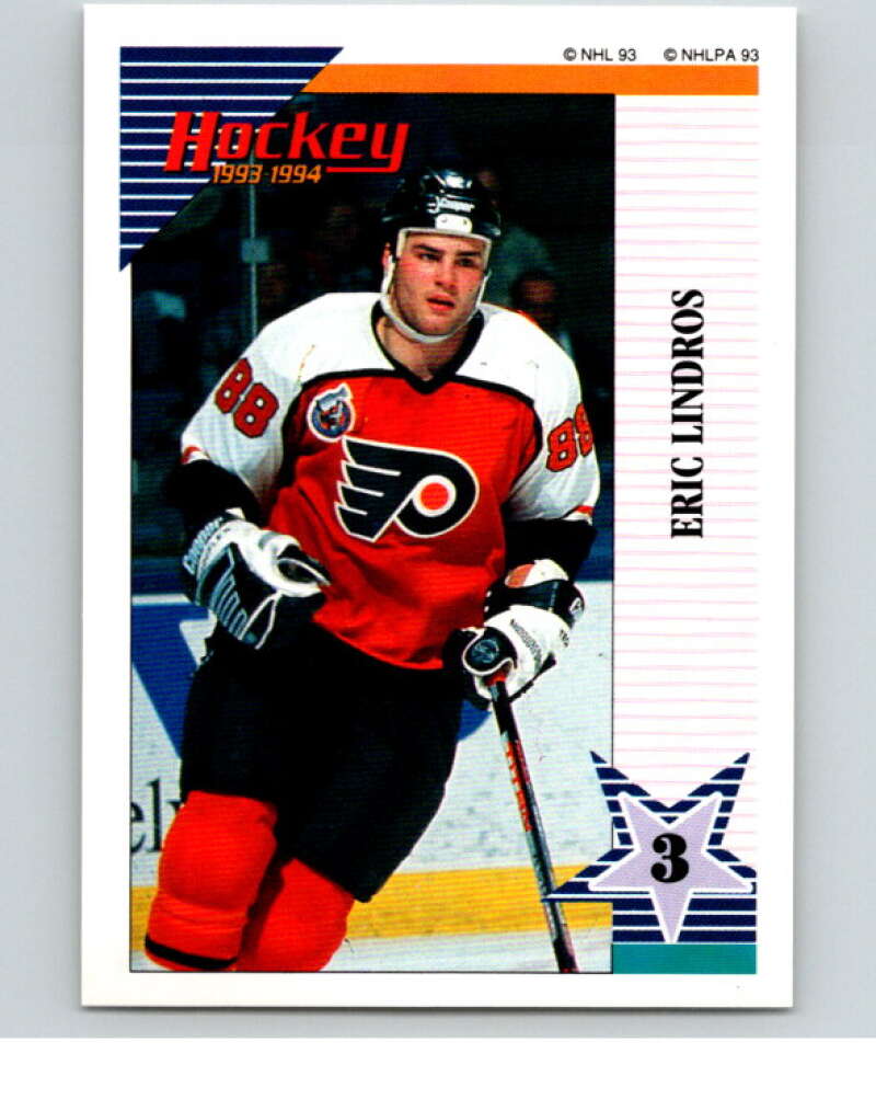 1993-94 Panini Stickers #144 Eric Lindros Philadelphia Flyers V80618 Image 1