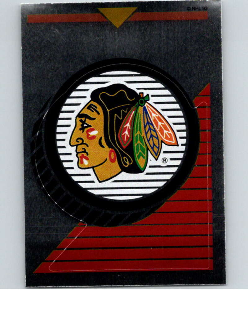 1993-94 Panini Stickers #145 Blackhawks Logo V80619 Image 1