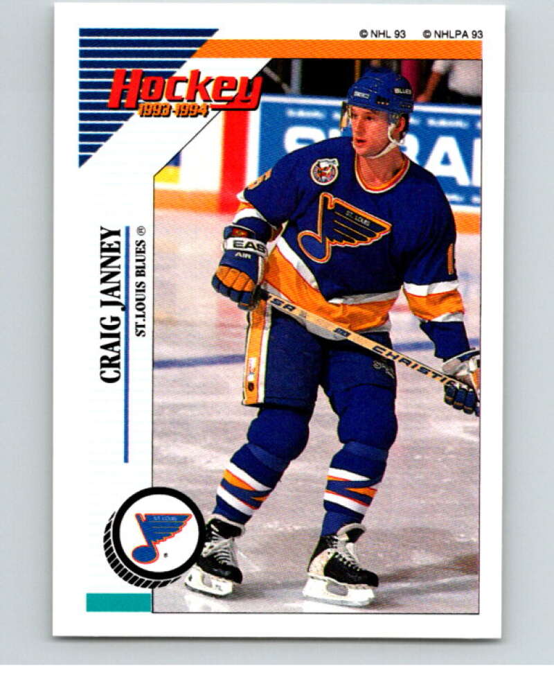 1993-94 Panini Stickers #157 Craig Janney St. Louis Blues V80639 Image 1