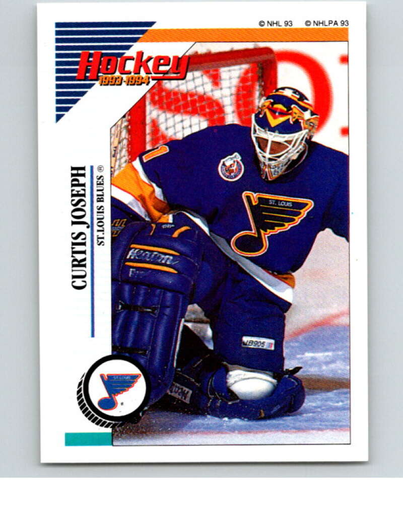 1993-94 Panini Stickers #166 Curtis Joseph St. Louis Blues V80649 Image 1