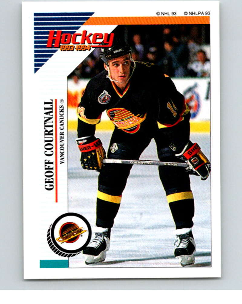 1993-94 Panini Stickers #170 Geoff Courtnall Vancouver Canucks V80652 Image 1