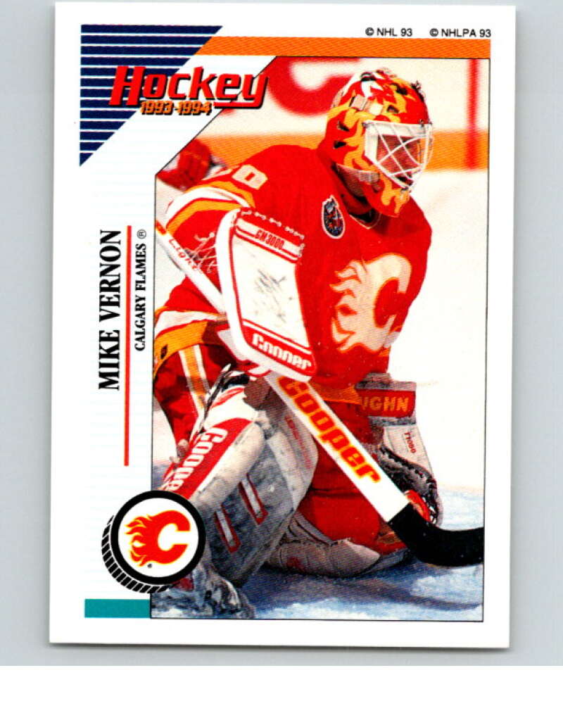 1993-94 Panini Stickers #188 Mike Vernon Calgary Flames V80674 Image 1