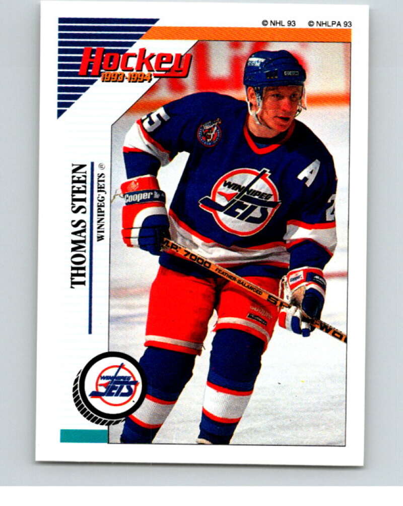 1993-94 Panini Stickers #191 Thomas Steen Winnipeg Jets V80679 Image 1