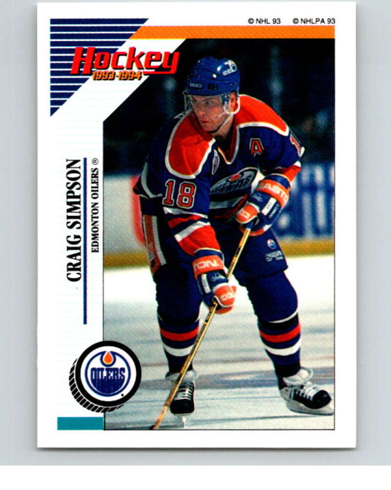 1993-94 Panini Stickers #237 Craig Simpson V80738 Image 1