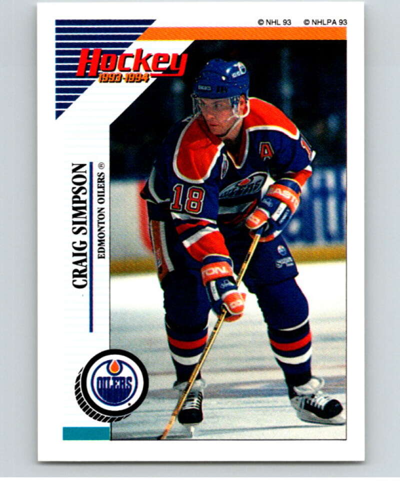 1993-94 Panini Stickers #237 Craig Simpson V80739 Image 1