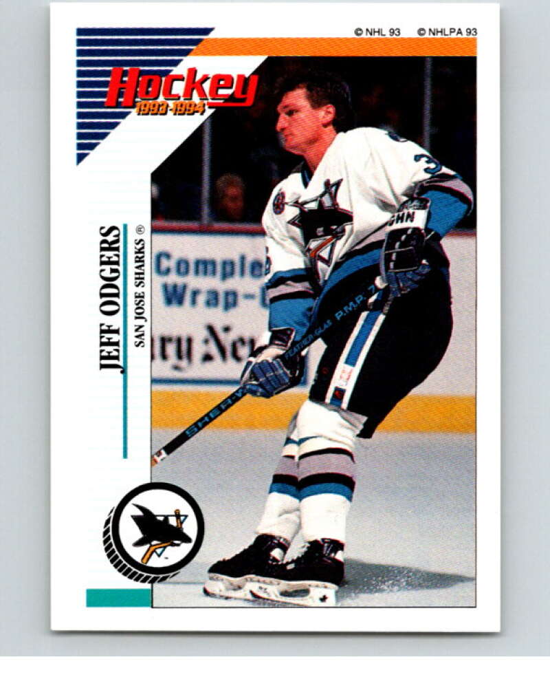 1993-94 Panini Stickers #260 Jeff Odgers San Jose Sharks V80763 Image 1