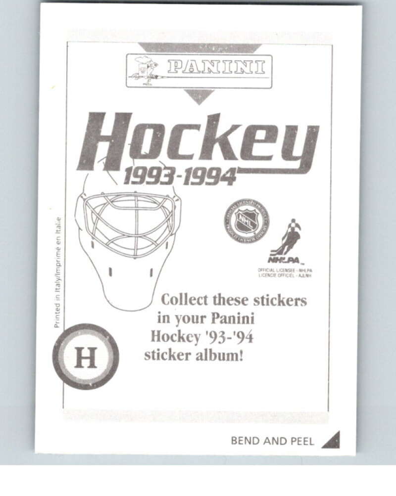 1993-94 Panini Stickers #H Mario Lemieux Pittsburgh Penguins V80792 Image 2