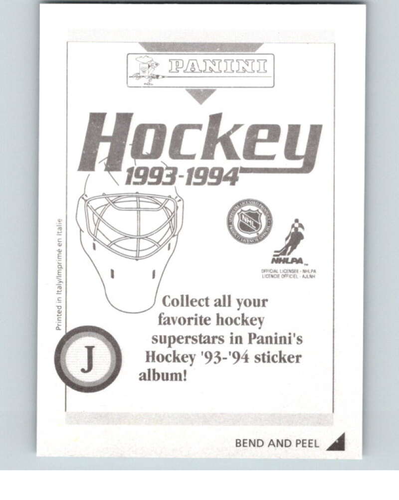 1993-94 Panini Stickers #J Alexander Mogilny Buffalo Sabres V80794 Image 2